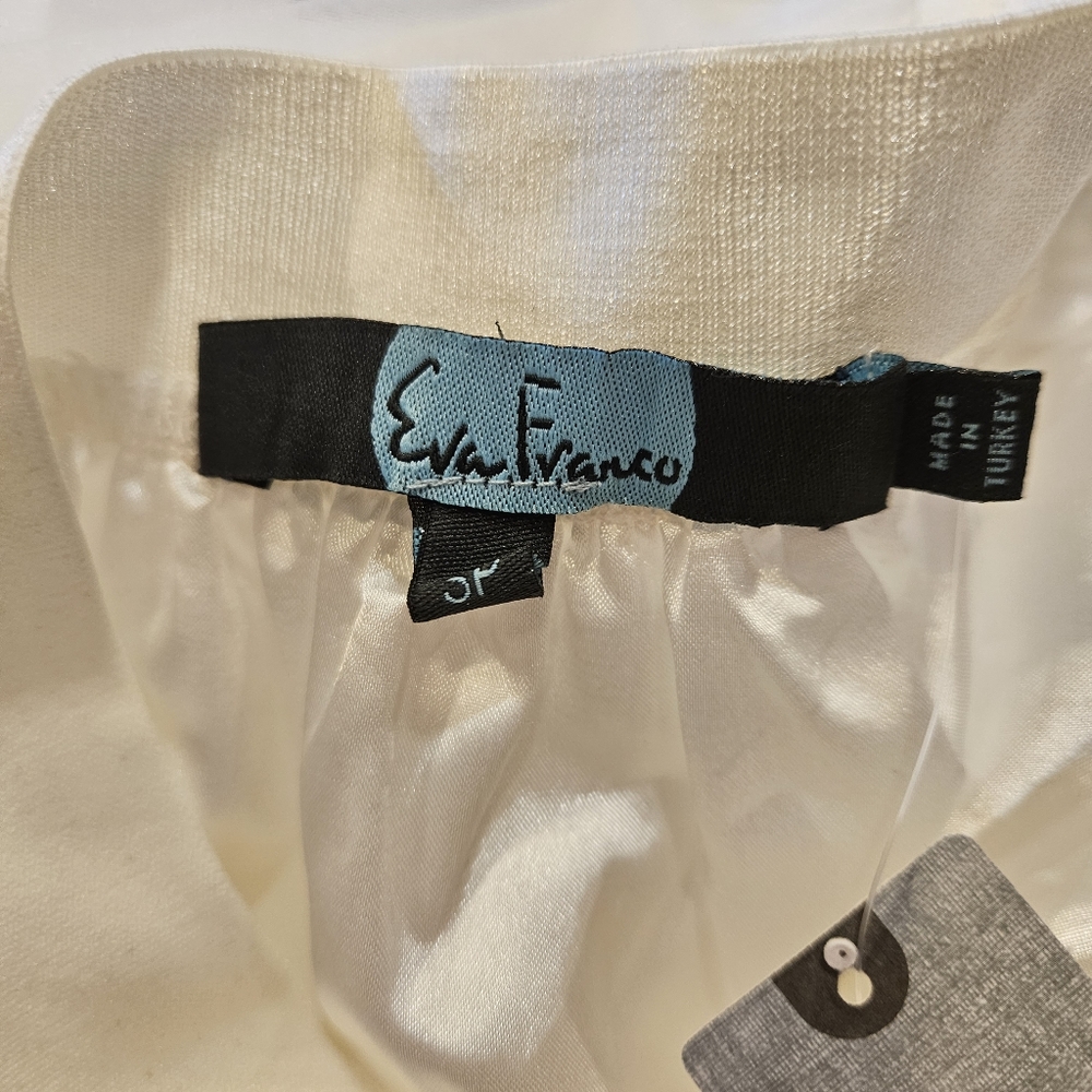 NWT - Anthropologie Eva Franco Sheer White Polka Dot Skirt - Picture 9 of 13